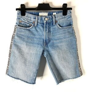 Lucky Brand Relaxed Taper Aztec Stripe Jean Shorts
